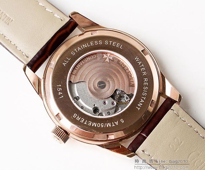 江詩丹頓 Vacheron Constantin LS精品 2018最新火爆款 全自動8215機芯 牛皮錶帶 藍寶石防刮花玻璃 深度防水 男士腕表  wssb4061